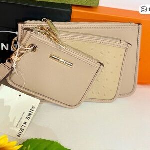 Anne Klein Neutral Wristlet Trio